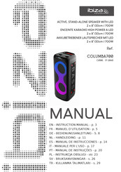 Ibiza sound COLUMBA700 Instruction Manual
