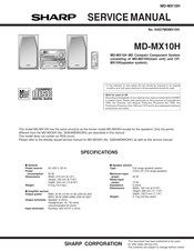 Sharp MD-MX10H Service Manual