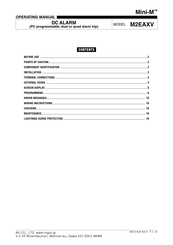MG Mini-M M2EAXV Operating Manual