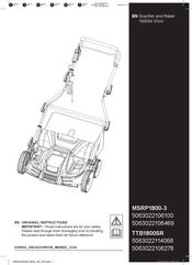 Kingfisher MSRP1800-3 Original Instructions Manual