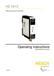 HESCH HE 5410 Operating Instructions Manual