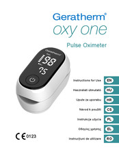 GERATHERM Oxy Control Instructions For Use Manual