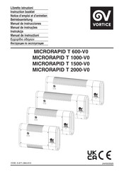 Vortice MICRORAPID T 600-V0 Instruction Booklet