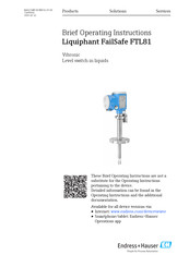 Endress+Hauser Liquiphant FailSafe FTL81 Brief Operating Instructions