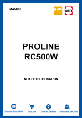 Proline RC500W Manual