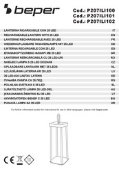 Beper P207ILI102 User Instructions