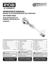 Ryobi EXPAND-IT RY40PH01 Operator's Manual