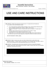 ROOMS TO GO RETG 1420-06 Use And Care Instructions Manual