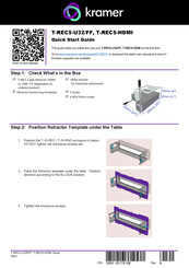 Kramer T-REC5-U32/FF Quick Start Manual