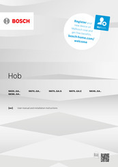 Bosch NKF6 GA Series User Manual And Installation Instructions