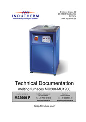 Indutherm MU200 Technical Documentation Manual