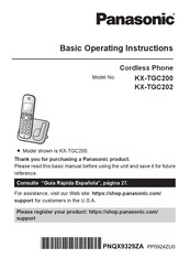 Panasonic KX-TGC202 Basic Operating Instructions Manual