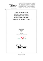 Bimar MTC-0005P Instruction Booklet