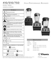 Vitamix Propel 750 Instruction Manual