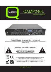 Q-Audio QAMP240L Instruction Manual