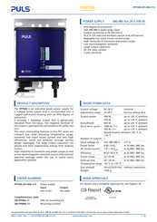 Puls FIEPOS FPT Series Manual