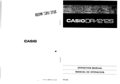 Casio DR-1212S Operation Manual