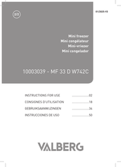 VALBERG MF 33 D W742C Instructions For Use Manual