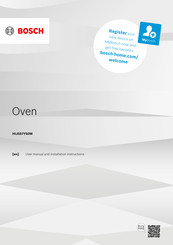 Bosch HIJ557YS0M User Manual And Installation Instructions