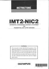Olympus IMT2-NIC2 Instructions Manual