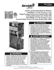 Modine Manufacturing Airedale ClassMate SMW Installation And Service Manual