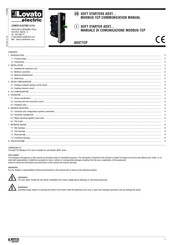 LOVATO ELECTRIC ADXTTCP Communications Manual