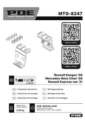 PDE MTG-8247 Assembly Instructions Manual