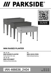 Parkside 466636 2404 Instructions For Use Manual