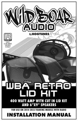 Hogtunes WBA RETRO LID KIT Installation Manual