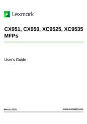 Lexmark XC9525 User Manual