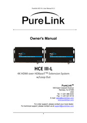 PureLink HCE III-L Owner's Manual