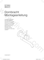 Dornbracht 36 805 660-FF Installation Instructions Manual