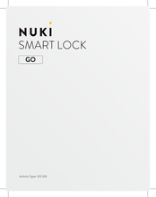 NUKI SMART LOCK GO Operating Instructions Manual