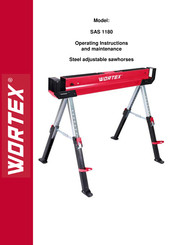 wortex SAS 1180 Operating	Instructions And Maintenance