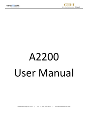 CDI nano3Dprint A2200 User Manual