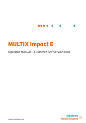 Siemens Healthineers MULTIX Impact E Operator's Manual