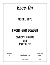 Ezee-On 2070 Owner's Manual