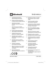 EINHELL TE-CD 18/50 Li-i Original Operating Instructions