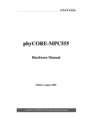 Phytec phyCORE-MPC555 Hardware Manual