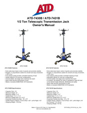 ATD Tools ATD-7430B Owner's Manual