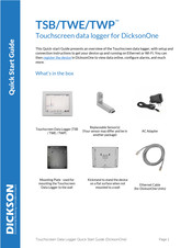 Dickson TSB Quick Start Manual