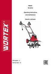 wortex RC 3610 Operating	Instructions And Maintenance