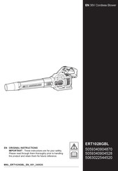 Erbauer ERT1028GBL Original Instructions Manual