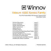 Winnov Videum 4400 AV Xpress Quick Start Manual
