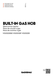 Gaggenau VG232220DE Instructions For Use Manual