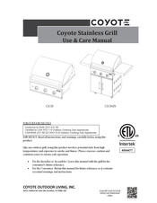 Coyote C3C30 Use & Care Manual