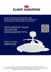 Elnur Gabarron VARYS DC Installation Instructions And User Manual