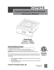 Coyote C3PBNG Use & Care Manual