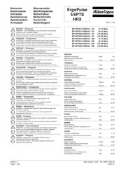 Atlas Copco ErgoPulse EP 5PTS15 HRX10-AT Operator Instructions Manual
