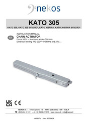 nekos KATO 305 RWA SYNCRO3 Instruction Manual